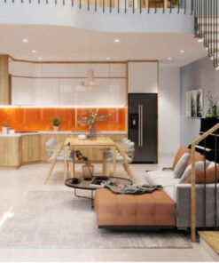 Nội thất nhà cấp 4 gác lửng Thiet ke nha cap 4 mau cam 5 1.jpg 1