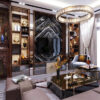Thiết kế phòng khách chung cư Lux Thiết kế phòng khách chung cư Luxury