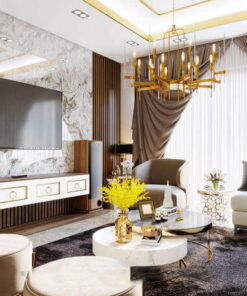 Thiết kế phòng khách chung cư Lux Thiết kế phòng khách chung cư Luxury