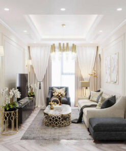 Nội thất phòng khách tân cổ điển