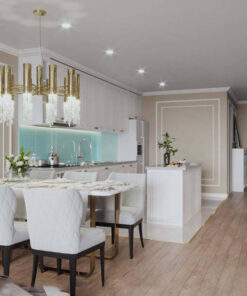 Nội thất phòng bếp bán cổ điển Nội thất phòng bếp bán cổ điển