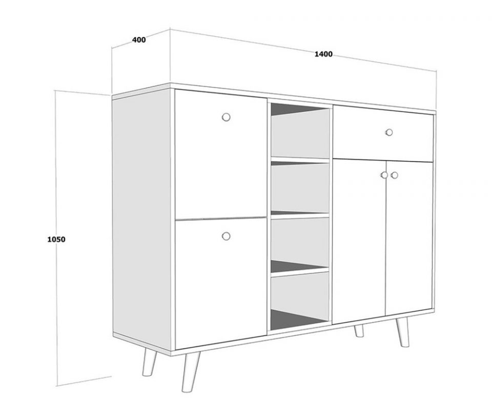 Chọn kích thước tủ giày dép trong gia đình hợp phong thủy tu giay 12