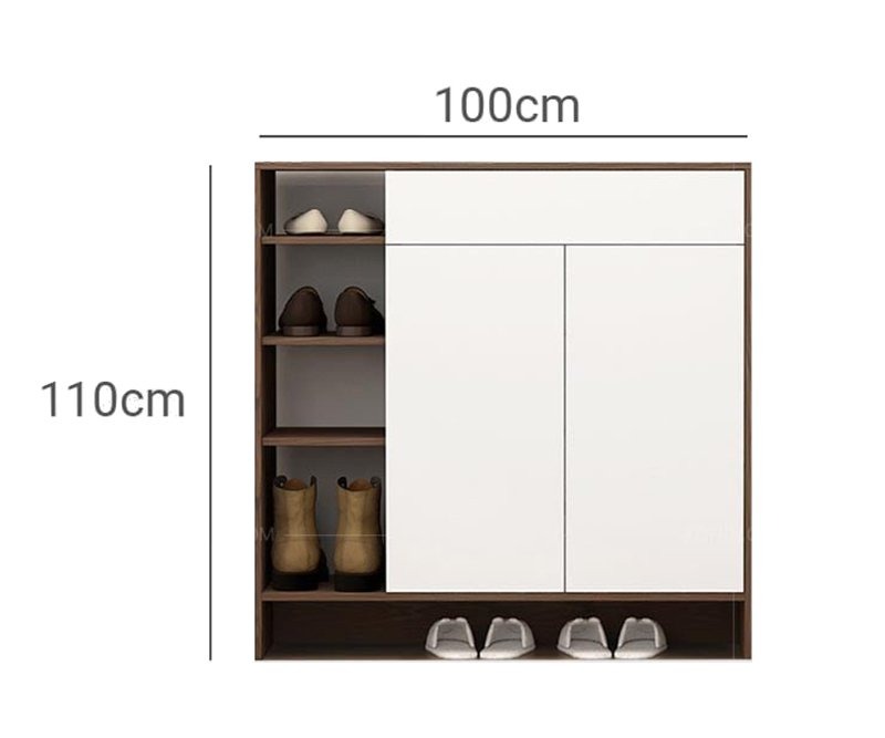 Chọn kích thước tủ giày dép trong gia đình hợp phong thủy tu giay 14