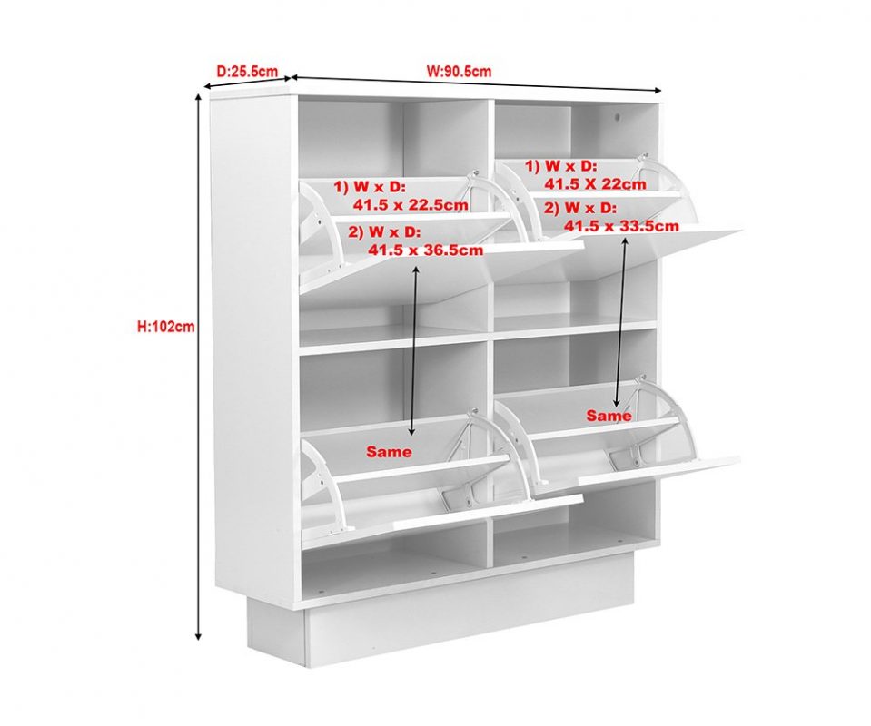 Chọn kích thước tủ giày dép trong gia đình hợp phong thủy tu giay 16