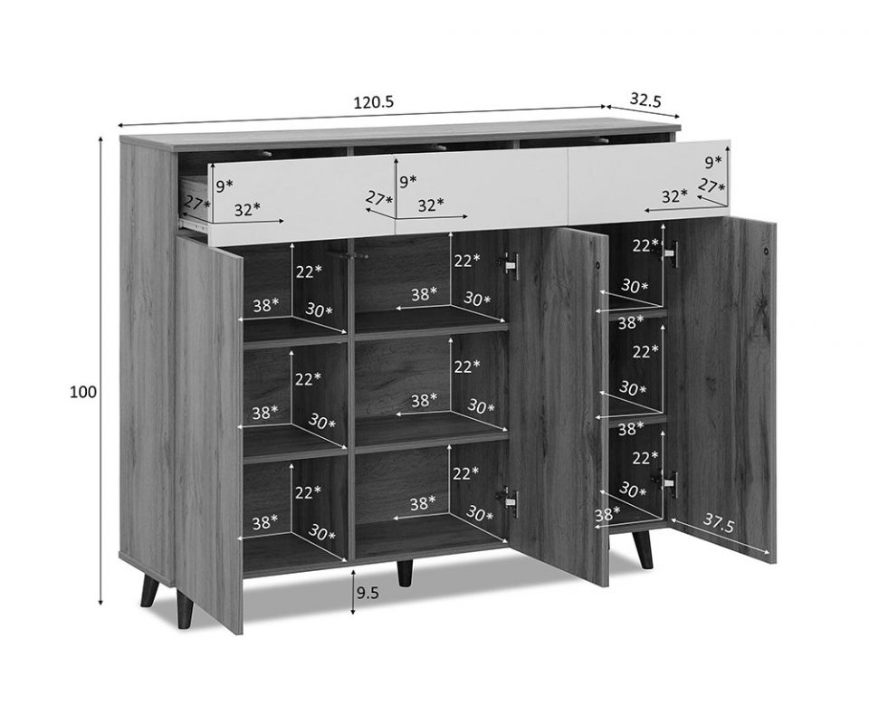 Chọn kích thước tủ giày dép trong gia đình hợp phong thủy tu giay 21