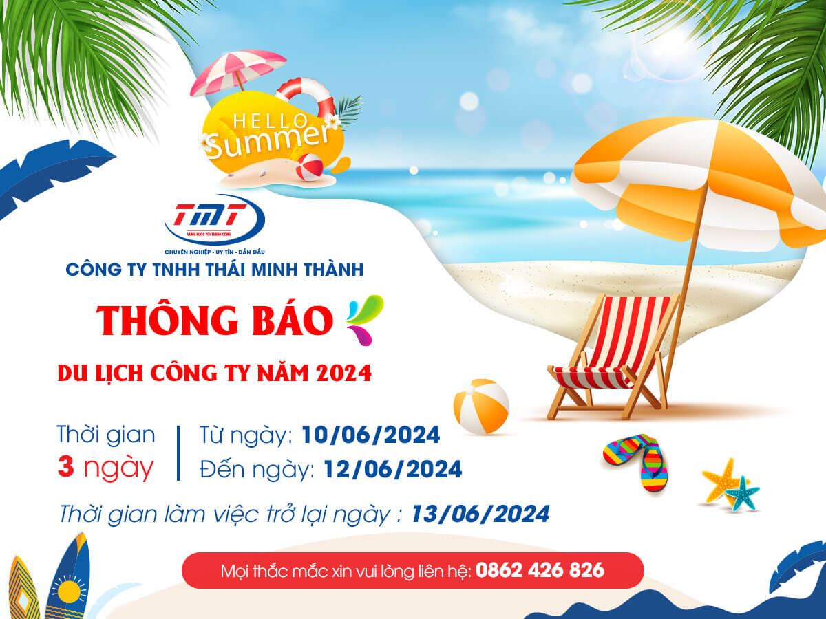 Thông báo nghỉ du lịch năm 2024 Thông báo nghỉ du lịch năm 2024