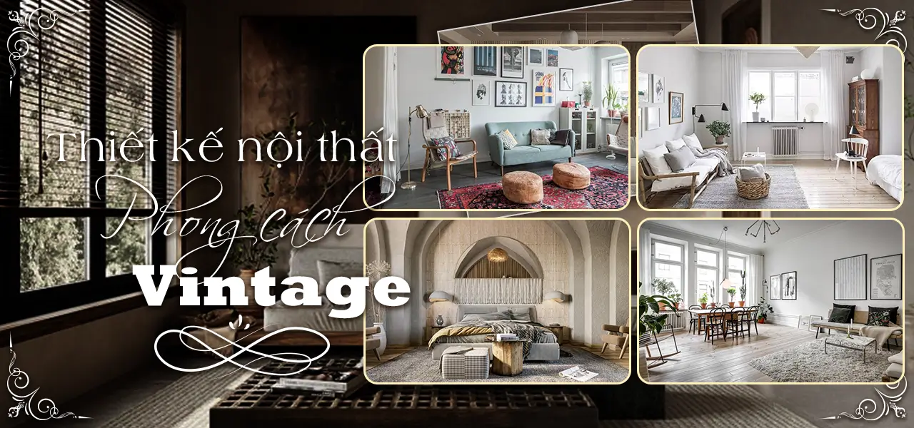 Thiết kế nội thất là gì Phong cách thiết kế nội thất Vintage đơn giản, hoài cổ
