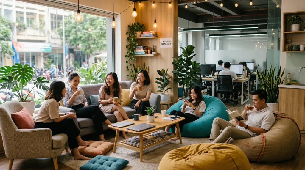 Khu nghỉ ngơi – thư giãn nhẹ