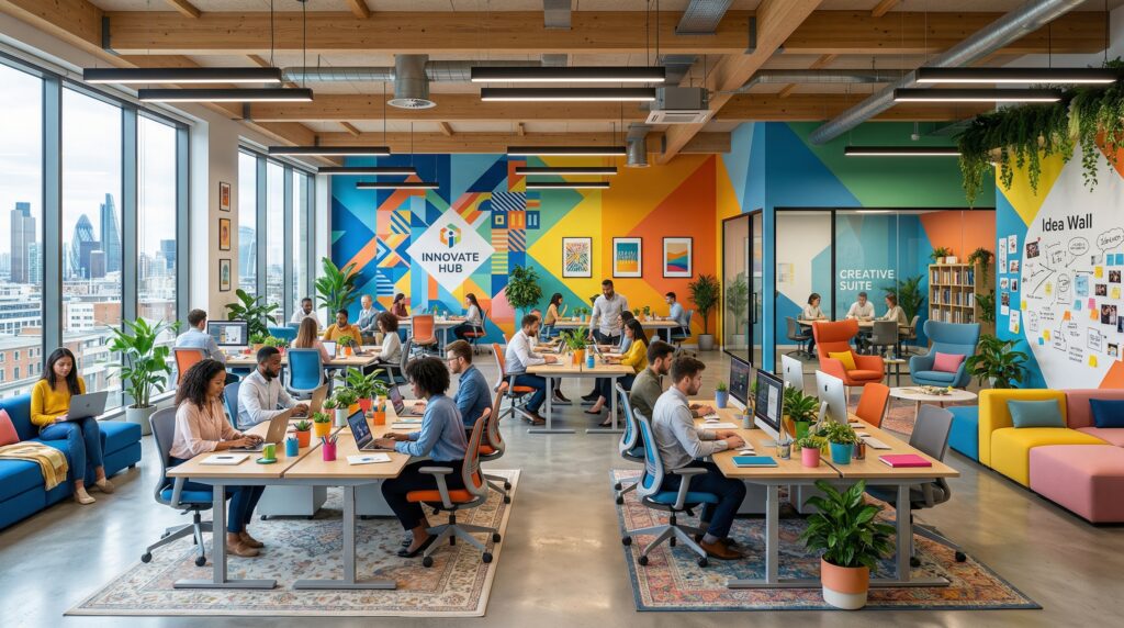 Cách phối màu nội thất văn phòng sáng tạo là nguồn cảm hứng giúp kích thích tư duy của nhân viên